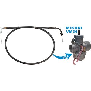 Throttle Cable for VM36-4 carburettor (only one throttle cable required, suitable for OEM throttle sleeve/housing)