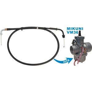 Throttle Cable for VM36-4 carburettor ((only one throttle cable required, suitable for OEM throttle sleeve/housing)