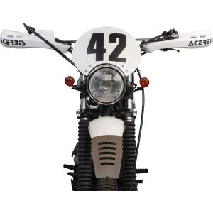 ACERBIS RALLY BRUSH Nylon-Handguard, white, incl. mounting material for handlebars 22-28mm outer / 13,5-14,5mm inner diameter, see item 30714