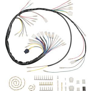 Replica wiring loom KEDO PLUS, crimped internal connections, incl. matching connectors set (allows original connection on vehicle side if modified)