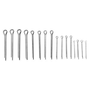 KEDO Cotter Pin Set, zinc-plated (16 Pieces)