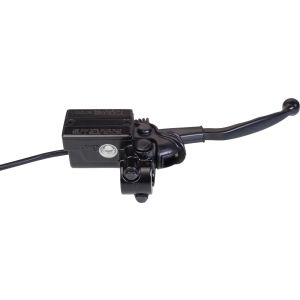Replica Master Cylinder '48T' incl. Black Brake Lever, Clamp and Brake Light Switch, Suitable for OEM LH-Thread Mirror