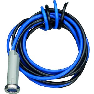 12V pilot light blue, suitable for 8mm bore, connection cable approx. 76cm