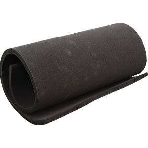 Seat Pad Foam Rubber, approx. 1000x500x15mm, Black (Heavy Duty Quality), not self-adhesive
