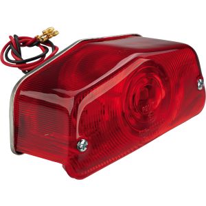 LUCAS-Taillight without Bracket, e-approved, dim. L 49mm, W 118mm, H 54mm, incl. bulb BAY15D 12V 21/5W