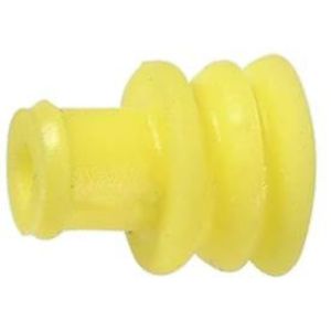 Rubber Cable Seal, Yellow, Suitable for Cable Diameters (Outer) from 1.8-2.4 mm (Complies to our 0.75sq.mm Cords)