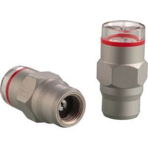 Pressure Indicator Cap 1.4-3.0 bar, Set of 2 (red dot shows low pressure)