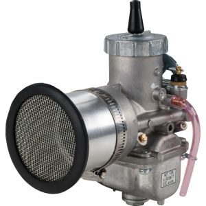 Aluminium Intake Funnel, with sieve and replaceable foam rubber (length 55mm, connection diam. 62mm), incl. stainless steel clamp