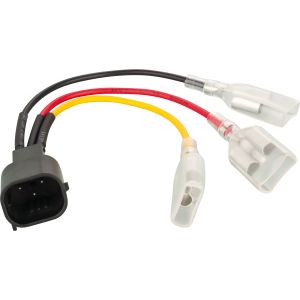 Adapter Cable for Accessory Taillights & License Plate Lighting, waterproof, BMW system plug to 3x japanese double bullet connector