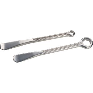 Tyre Mounting Tool Aluminium, Set of 2 with Ring Wrench 12/13mm (for Rim Lock) and 22mm (Axle Nut)