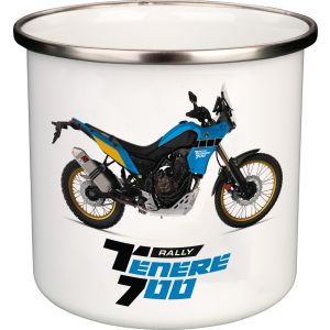 Nostalgic Mug ' T700 Rallye' 300ml, enamel with metal rim (hand wash recommended)