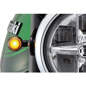 Daytona LED-Indicator D-Light SOL, metal housing dim. approx. LxWxH 47x25x30mm, orange glass, e-approved, M8 thread, 1 pair, 12V