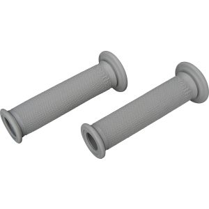 'Classic' Handlebar Grip, Light-Grey, Soft, Length approx 125mm, Open End, 1 Pair