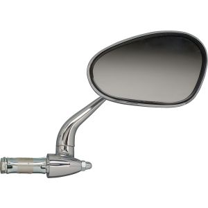 Bar End Mirror (Oval), RH, Chrome Plated