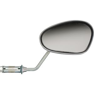 Bar End Mirror (Oval), RH, Chrome  Plated