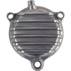 'ViRace' Oil Filter Cover with Cooling Fins, Aluminium polished