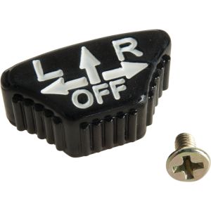 Replica Indicator Control Button, White Lettering, incl. Bolt