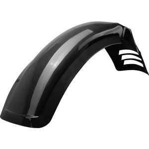 Replica Front Fender 'Yamaha Black' (with original mounting holes), OEM reference # 2KF-21511-20