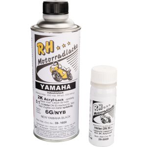 Base Coat without Clear Laquer, 'New Yamaha Black', (NYB), 375ml, 2K