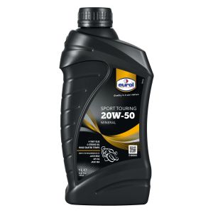 1l Eurol 20W50 4-stroke Mineral-based Motorcycle Engine Oil, additives against wear, deposits and oxidation (meets the specifications API SG, JASO MA2)