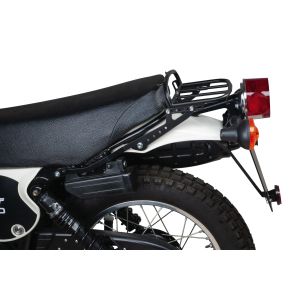 Mini Luggage Rack, stainless steel black, complete with brackets, luggage area approx. 23x15cm, only suitable for the long German seat (-'79 and '80-)