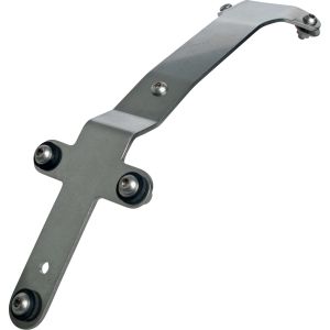 License Plate Bracket 'GibbonSlap'-Style ,Stainless, incl. Mounting Material (Additional Equipment: License Plate Lamp 62021, Indicator Stay 63022)