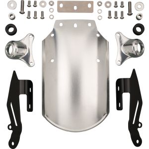 Aluminium Rear Fender incl. Brackets, ready-to-mount, raw aluminium, handmade in Germany