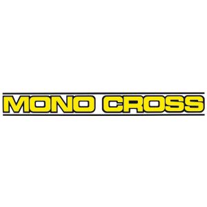 Decal 'MONO CROSS' Yellow, 216x25mm, 1 Piece