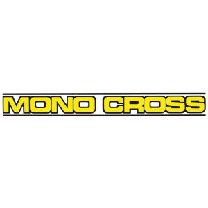 Decal 'MONO CROSS' Yellow, 272x31mm 1 Piece
