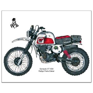 Art Print by Ingo Löchert 'Sonauto XT500', 6c digital print on poster paper, size approx. 50x70cm