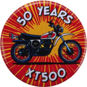 50 Years XT500 Fridge Magnet, 1 piece, diameter approx. 37 mm
