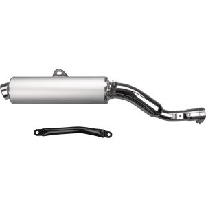 MARVING 'AMACAL' Silencer, chrome plated, with aluminium cover, inner diam. 452mm, incl. frame strut (EC Vehicle Type Approval)
