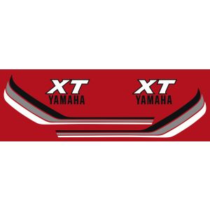 Tank Decal White/Silver/Black, 1 pair (replica)