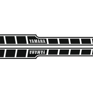 Fuel Tank Decal Vintage Race 'Dynamic',  left and right, black on transparent background, approx. 682x82mm