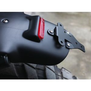 JvB-moto License Plate Holder, incl. Mounting Material, Aluminium Black Coated