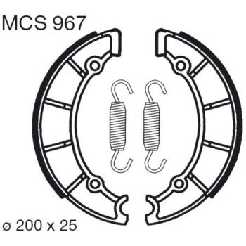 TRW-LUCAS Brake Shoes, Front (Vehicle Type Approval)