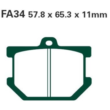 EBC Brake Pads, Front Left/Right (Vehicle Type Approval)