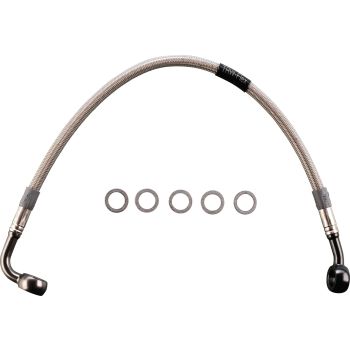 Stainless Steel Brake Line, Rear, Transparent Coating (Vehicle Type Approval)