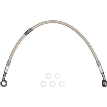 Stainless Steel Brake Line, Rear, Transparent Coating (Vehicle Type Approval)