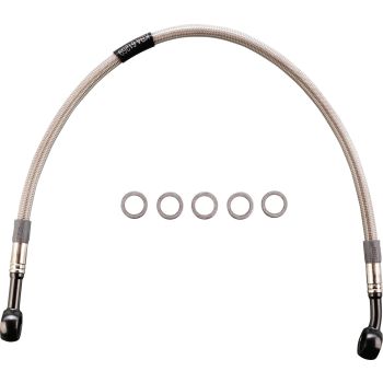 Stainless Steel Brake Line, Rear, Transparent Coating (Vehicle Type Approval)