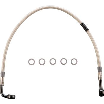 Stainless Steel Brake Line, Rear, Transparent Coating (Vehicle Type Approval)