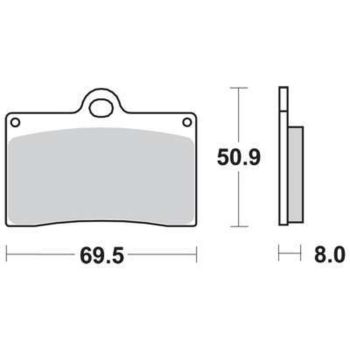 TRW Brake Pads, Front Right (Vehicle Type Approval)