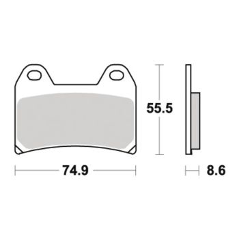 LUCAS Brake Pads, Sintered, Front, 1 Pair, Vehicle Type Approval