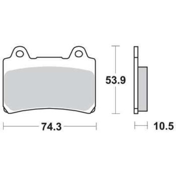 LUCAS Brake Pads, sintered, Front Left /Front Right, 1 Pair (Vehicle Type Approval)