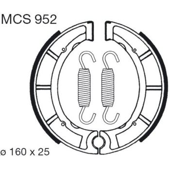 TRW-LUCAS Brake Shoes Front/Rear -></picture> see item no. 29485 alternatively