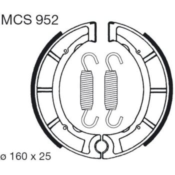 TRW-LUCAS Brake Shoes Front/Rear (Vehicle Type Approval) -></picture> see item no. 29485 alternatively