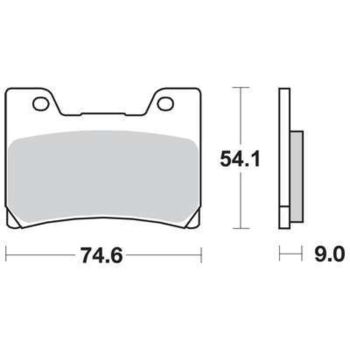 LUCAS Brake Pads, sintered, Front Left/Front Right (1 Pair) (Vehicle Type Approval)