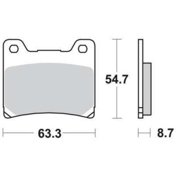 LUCAS Brake Pads, sintered, Rear (Vehicle Type Approval)