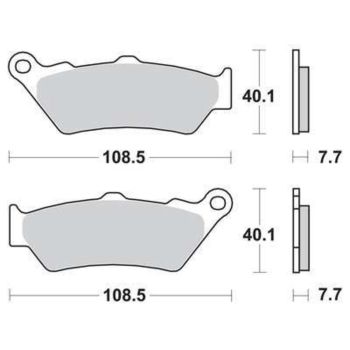 LUCAS Brake Pads, Front, Left (Vehicle Type Approval) (for XT660X see Item 10297)