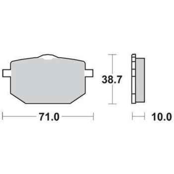 LUCAS Brake Pads, Front, Left (Vehicle Type Approval)